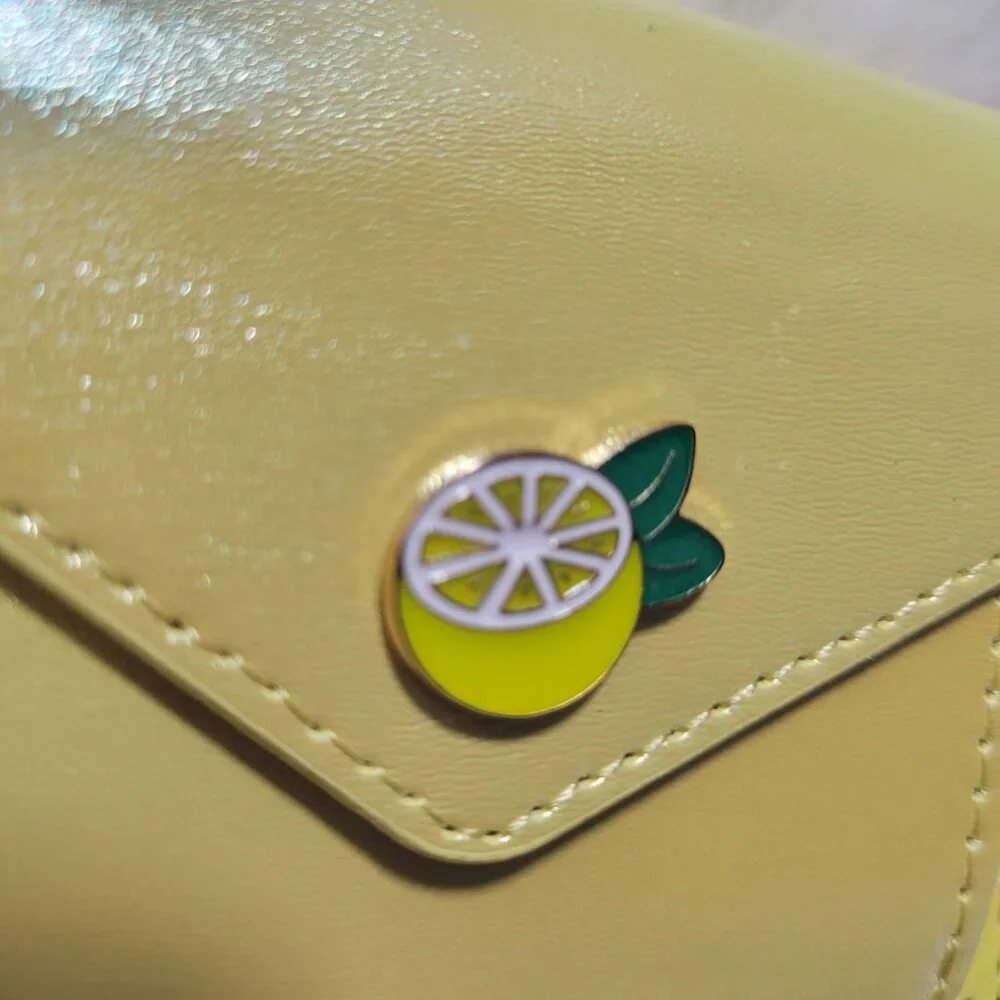 Claire's Lemon Trifold Wallet